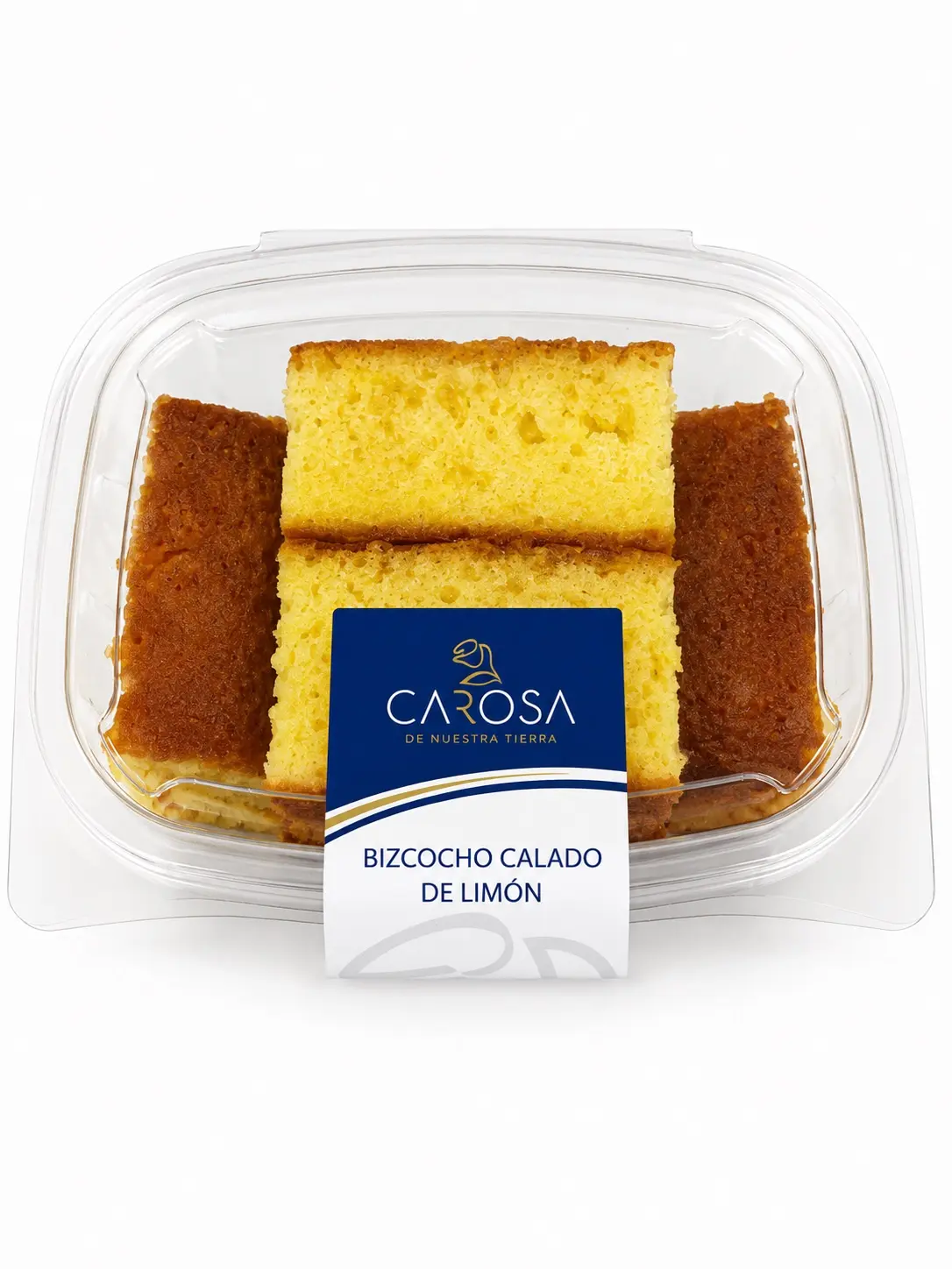 Bizcocho calado de limón CAROSA en tarrina