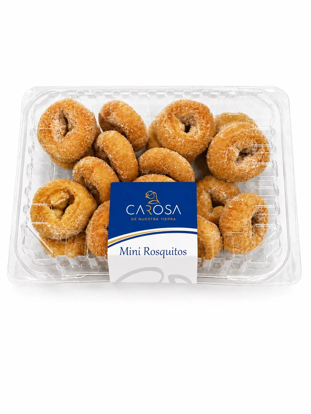 Bandeja de mini rosquitos CAROSA con acabado azucarado